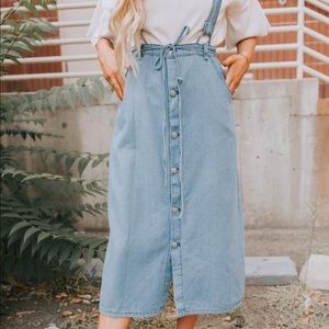 Roolee Denim Overall Skirt
